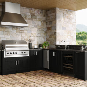 Daytona – Pitch Black Outdoor Kitchen Cabinet
