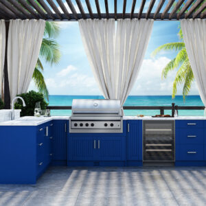 Daytona – Reef Blue Outdoor Kitchen Cabinet