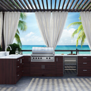 Miami – Mahogany Outdoor Kitchen Cabinet