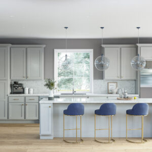 Shaker Essential Gray Kitchen Cabinets