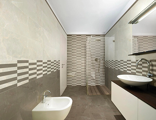 Bathroom with Porcelain Marble Tiles York Beige
